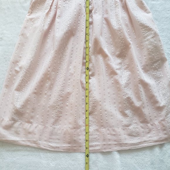 PEYTON & PARKER Blush Pink Extended Sleeve Stripe Womens Dress SZ XS - Picture 15 of 16